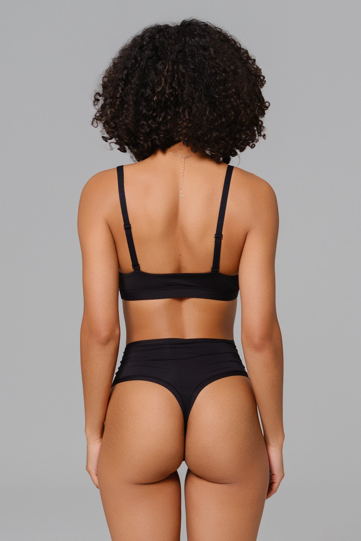 Smooth High-Waisted Thong - Black (FINAL SALE)