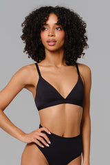 Smooth Plunge Bralette - Black (FINAL SALE)