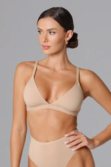 Smooth Plunge Bralette - Honey (FINAL SALE)