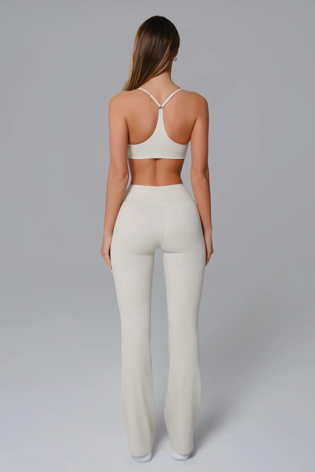 Stacey Flare Leggings - Ivory Clay (FINAL SALE)
