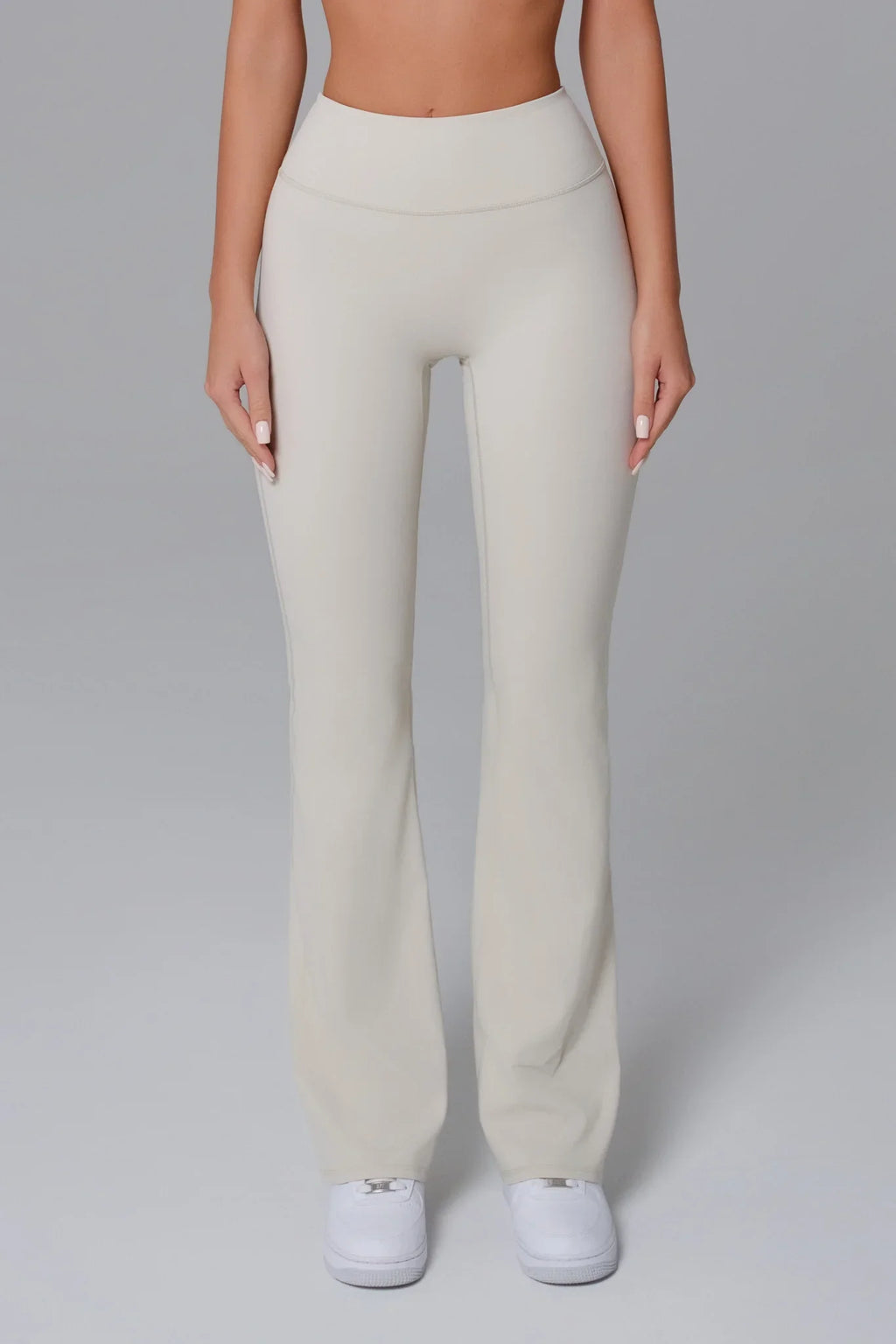 Stacey Flare Leggings - Ivory Clay (FINAL SALE)