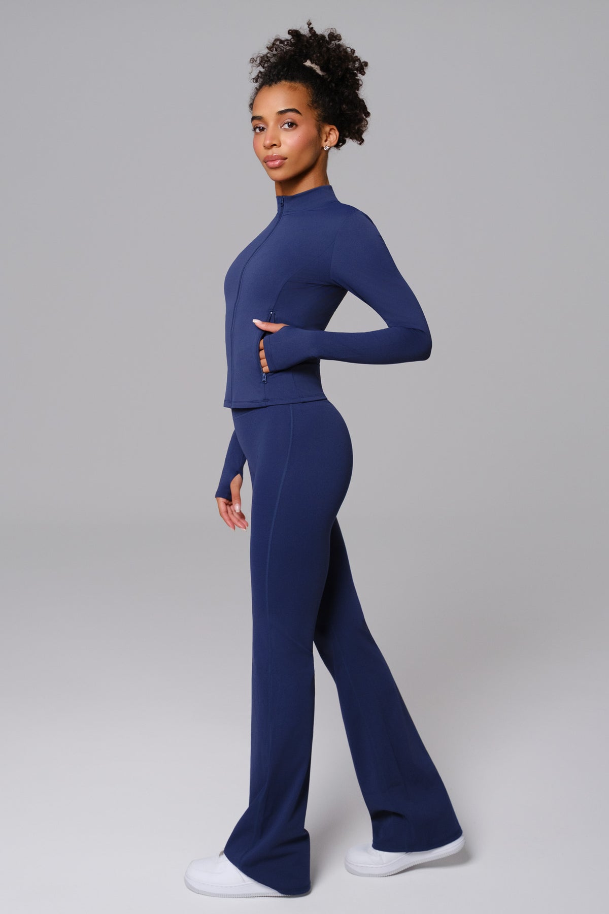 Stacey Flare Leggings - Navy (FINAL SALE)