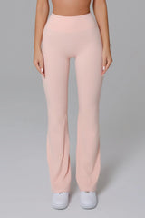 Stacey Flare Leggings - Peach (FINAL SALE)