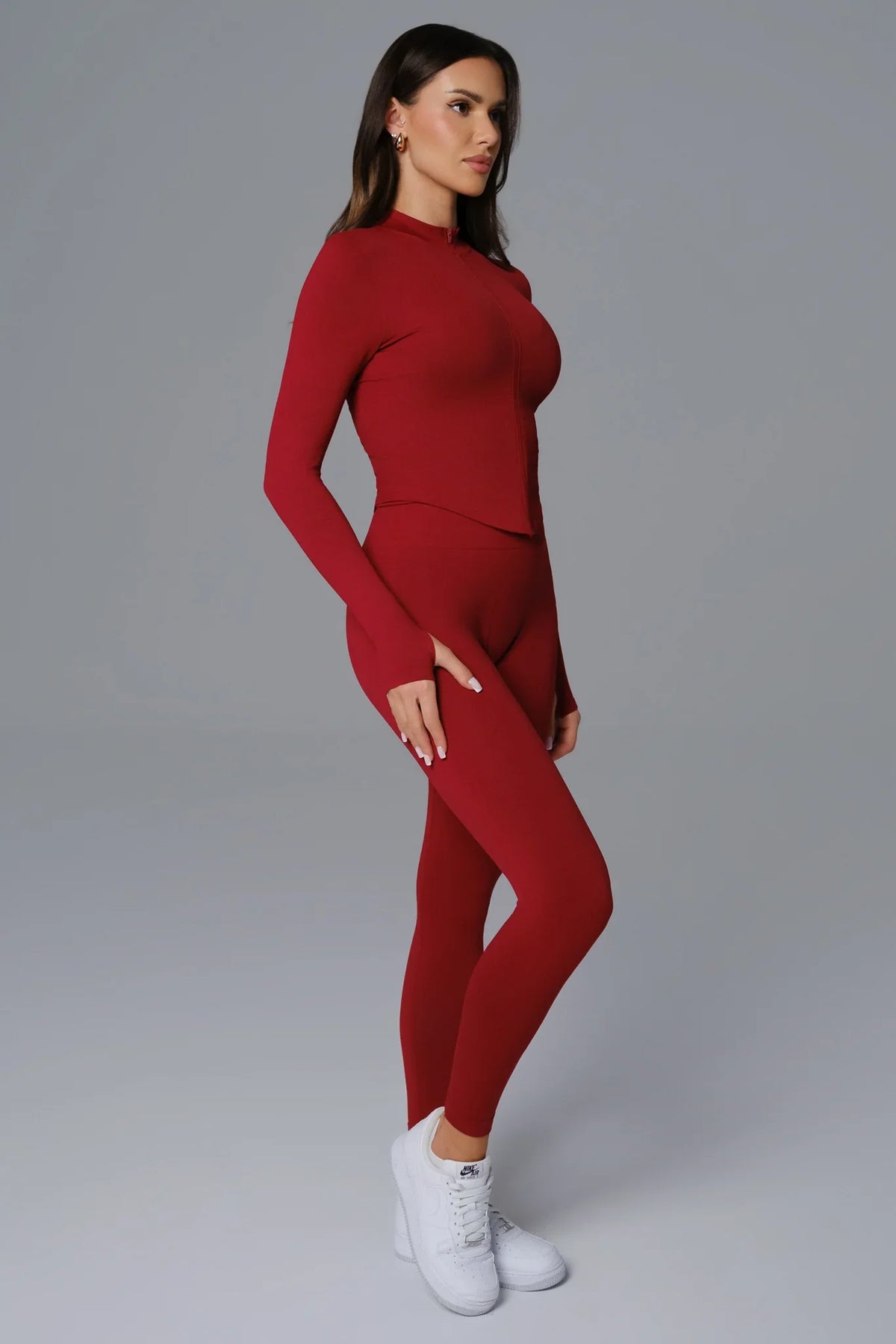 Stella Contour Jacket - Maroon (FINAL SALE)