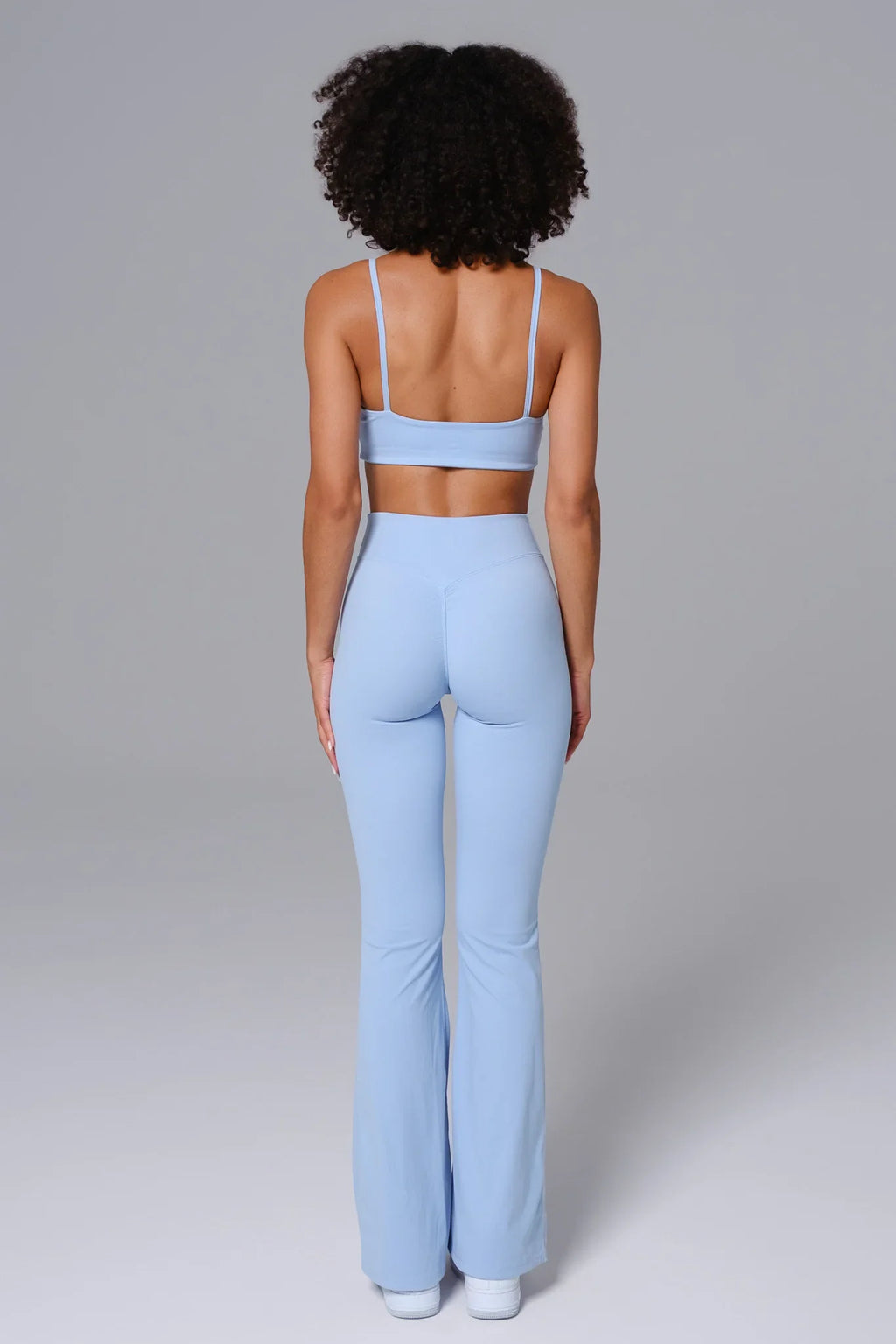Zoe V-Waist Flare Leggings - Periwinkle (FINAL SALE)