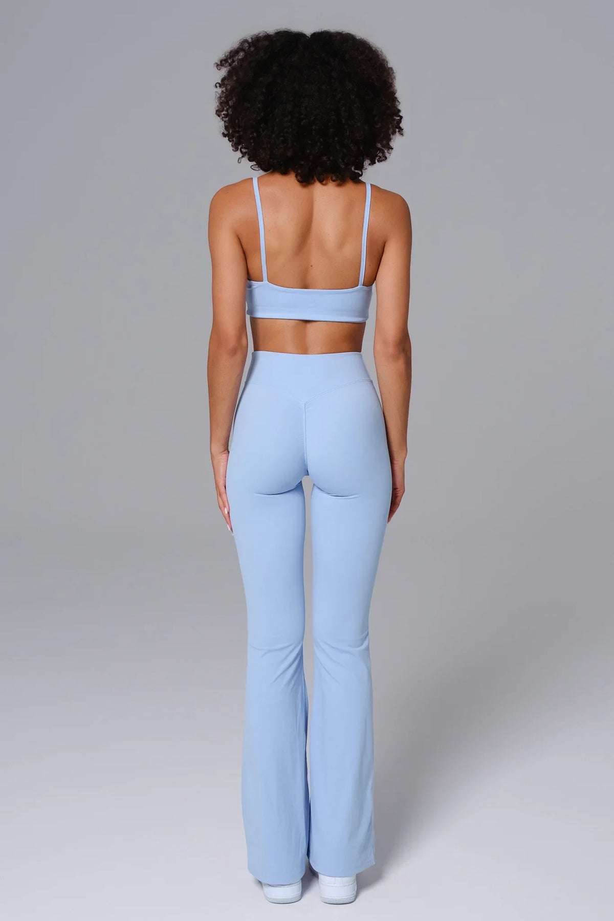 Zoe V-Waist Flare Leggings - Periwinkle (FINAL SALE)