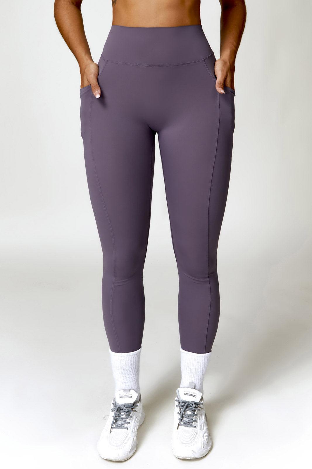 Flexible Taupe Leggings with Scrunch Back and Spandex Fabric By BOTA Official