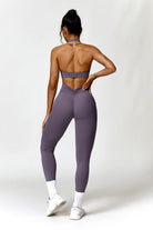 Flexible Taupe Leggings with Scrunch Back and Spandex Fabric By BOTA Official