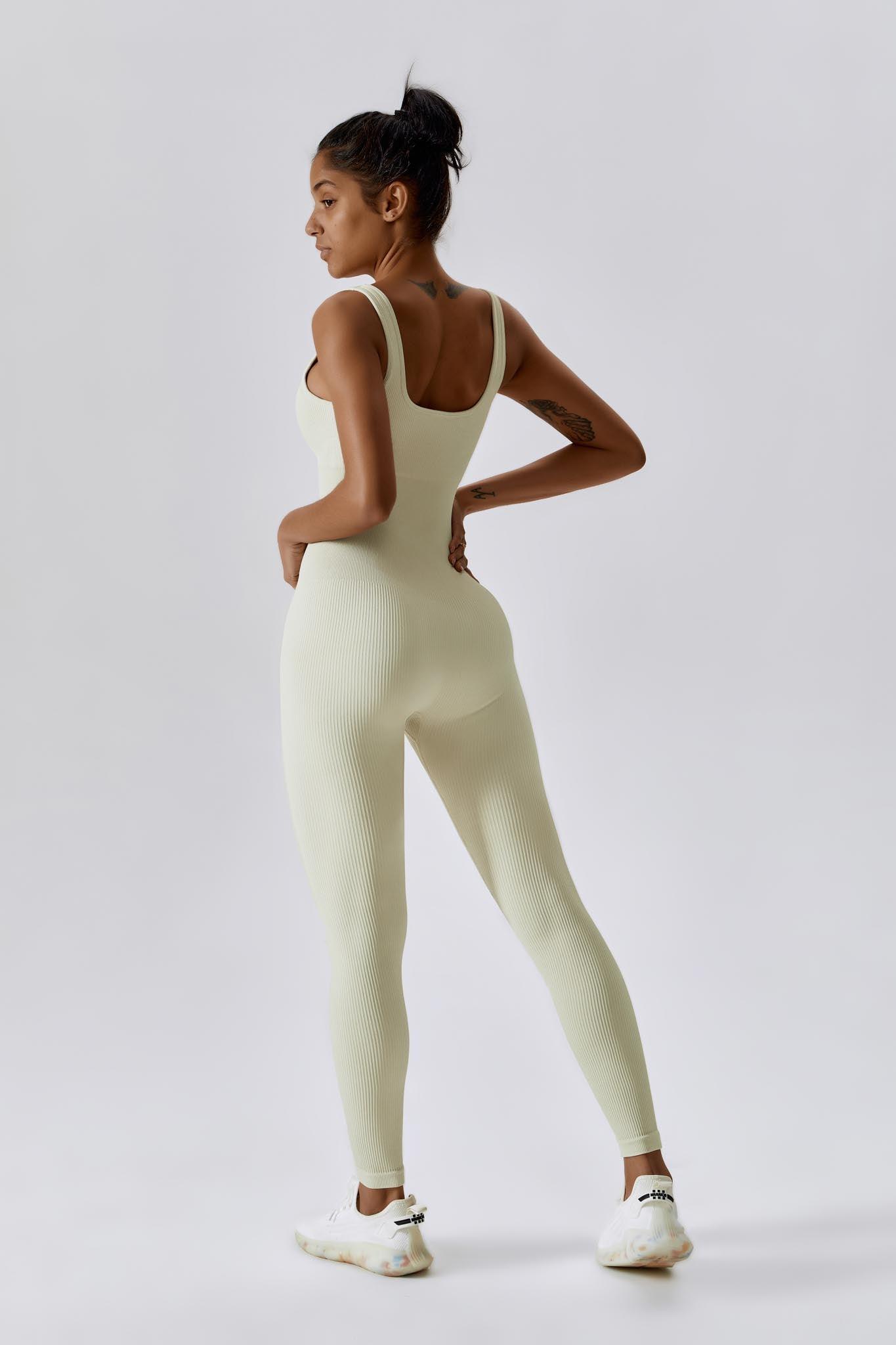 Elegant Cream Dahlia Jumpsuit - Supportive & Sleek Jumpsuit By BOTA Official