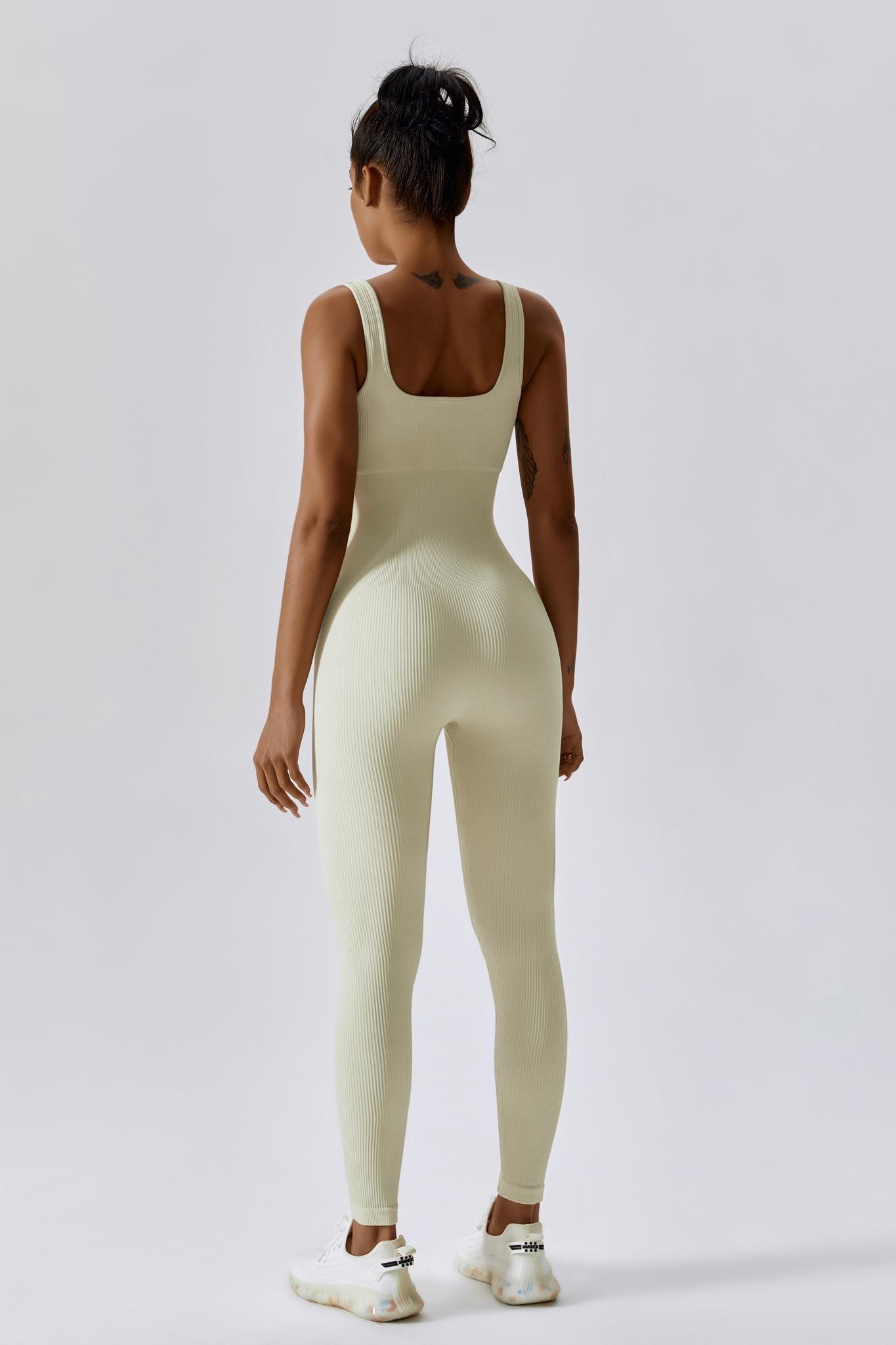 Elegant Cream Dahlia Jumpsuit - Supportive & Sleek Jumpsuit By BOTA Official