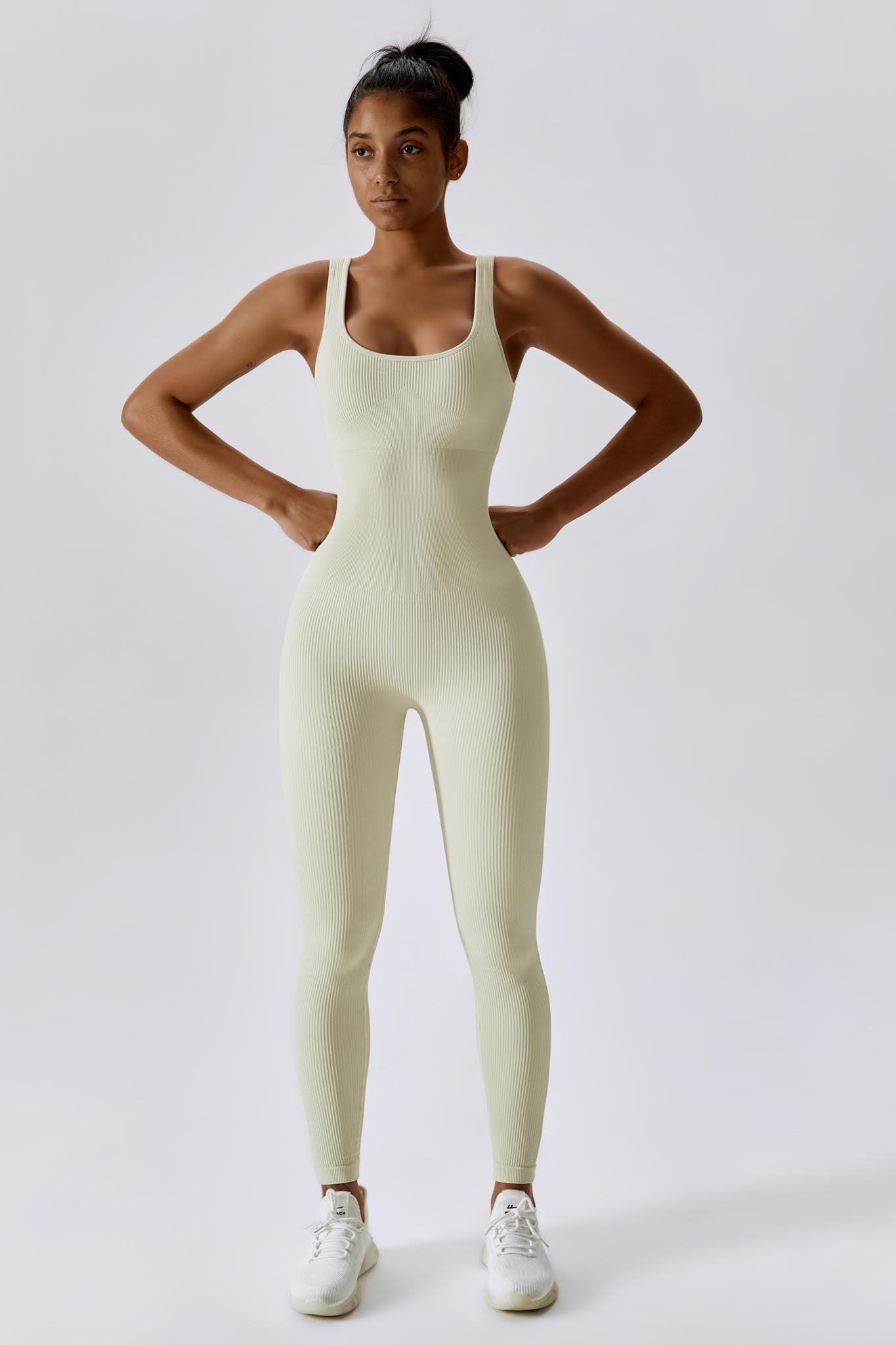 Elegant Cream Dahlia Jumpsuit - Supportive & Sleek Jumpsuit By BOTA Official