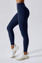 Sleek Navy Leggings with Stretchy and Fit Fabric for Comfort By BOTA Official