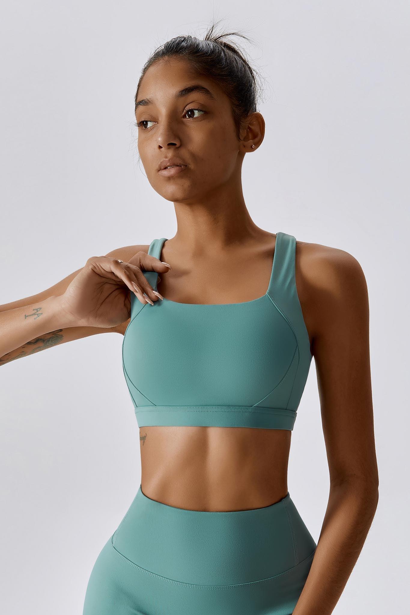 Stay Comfortable with Supportive Teal Sports Bra by BOTA Official