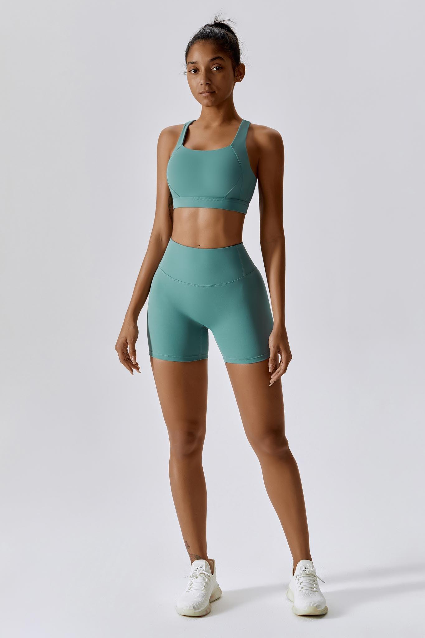 Stay Comfortable with Supportive Teal Sports Bra by BOTA Official