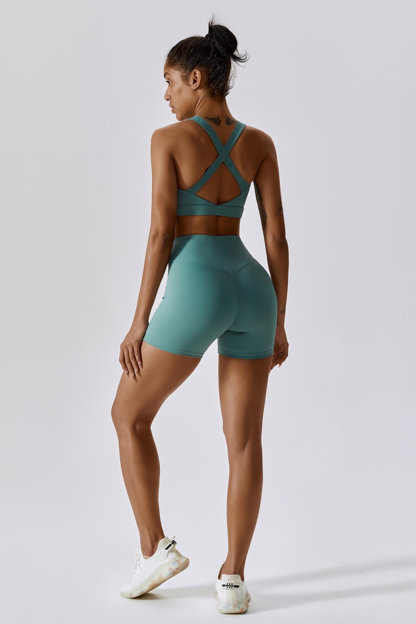 Stay Comfortable with Supportive Teal Sports Bra by BOTA Official