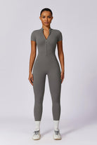 Elevate Your Comfort and Style with Short Sleeve Gray Jumpsuit By BOTA Official