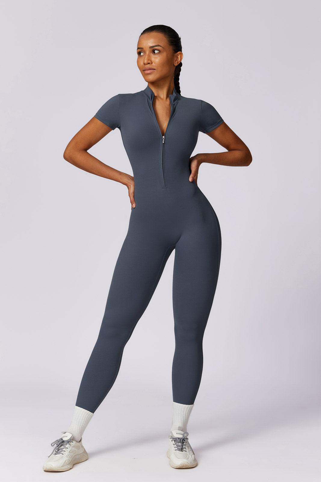 High neck navy jumpsuit on sale