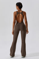 Trendy and Comfortable Jumpsuit in Mocha for Yoga & Beyond By BOTA Official