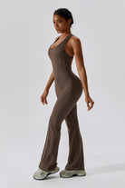 Trendy and Comfortable Jumpsuit in Mocha for Yoga & Beyond By BOTA Official