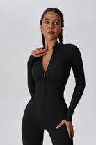 Black Long Sleeve Jumpsuit | Lightweight & Comfortable By BOTA Official