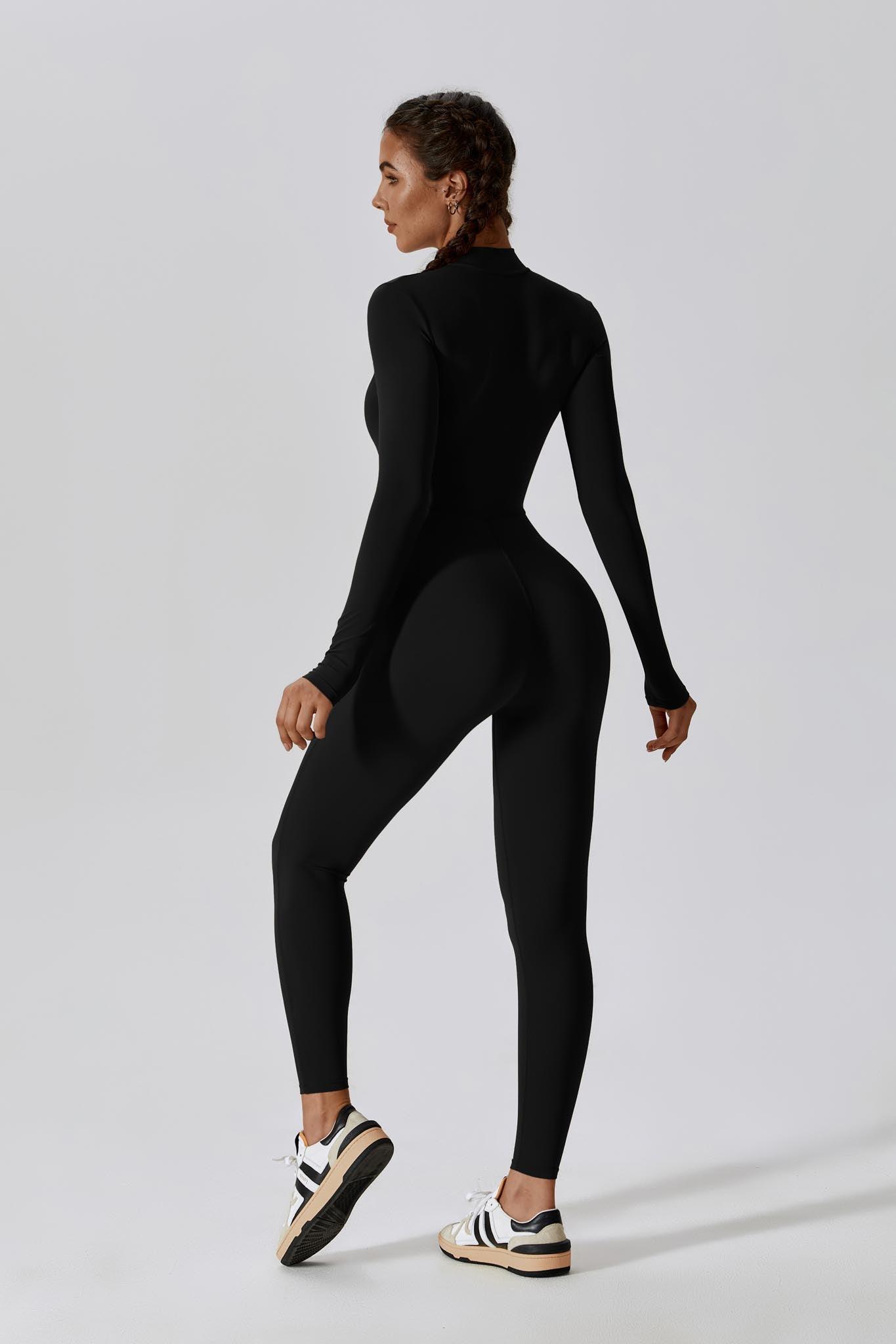 Black Long Sleeve Jumpsuit | Lightweight & Comfortable By BOTA Official