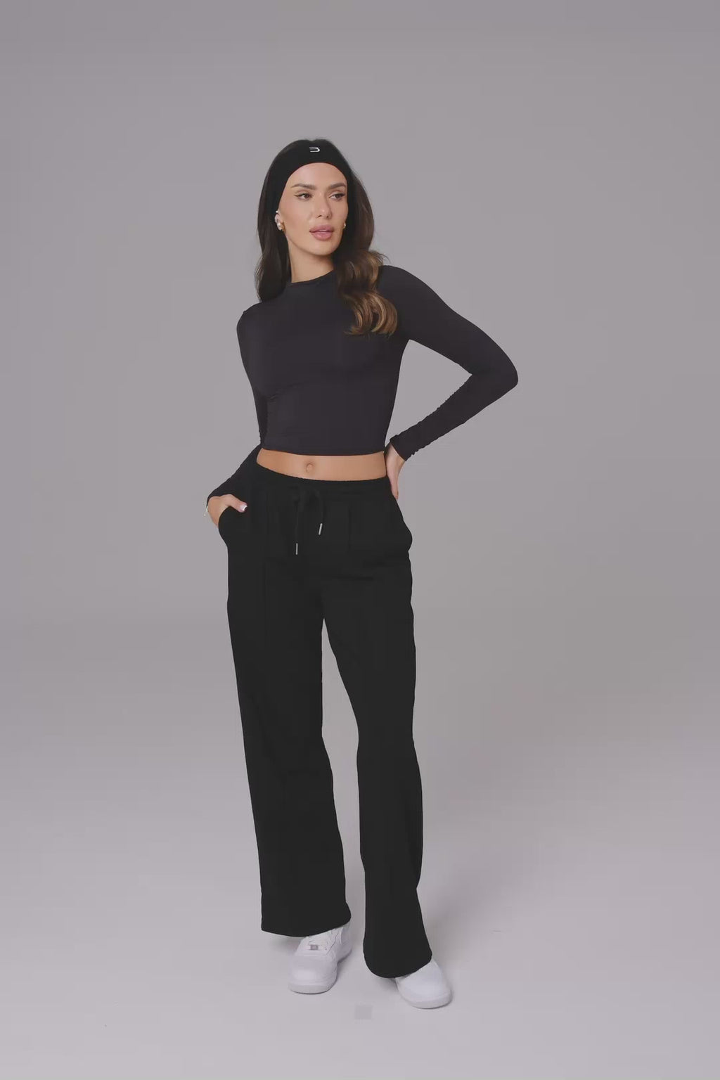 Ellie Long Sleeve Top - Black