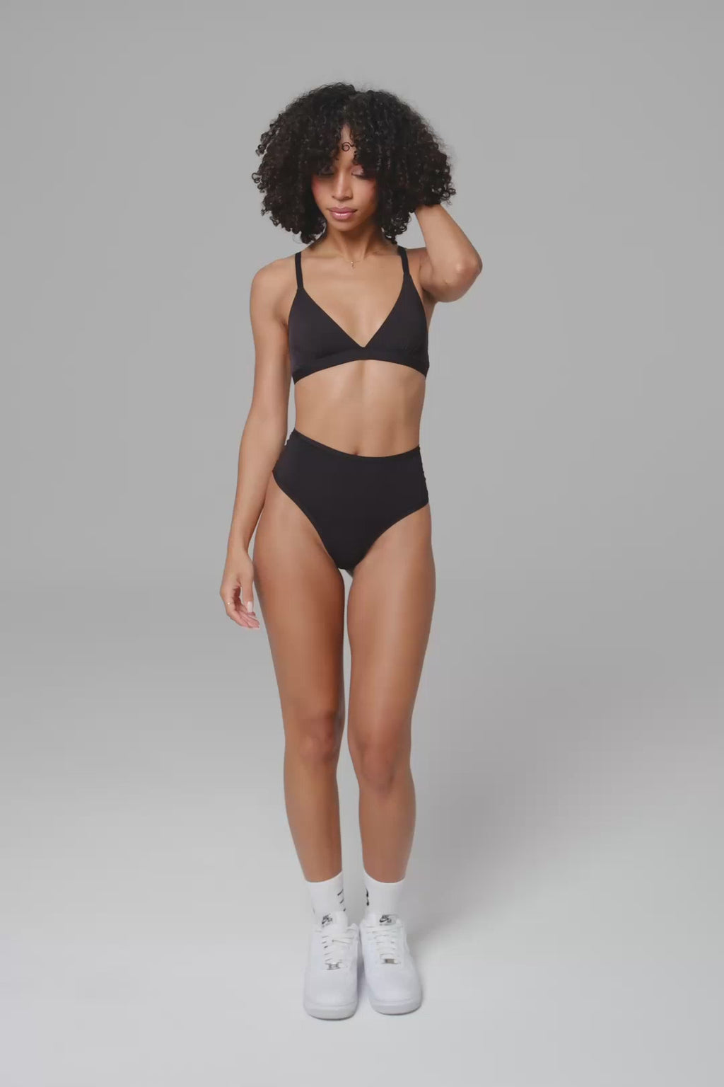 Smooth High-Waisted Thong - Black (FINAL SALE)