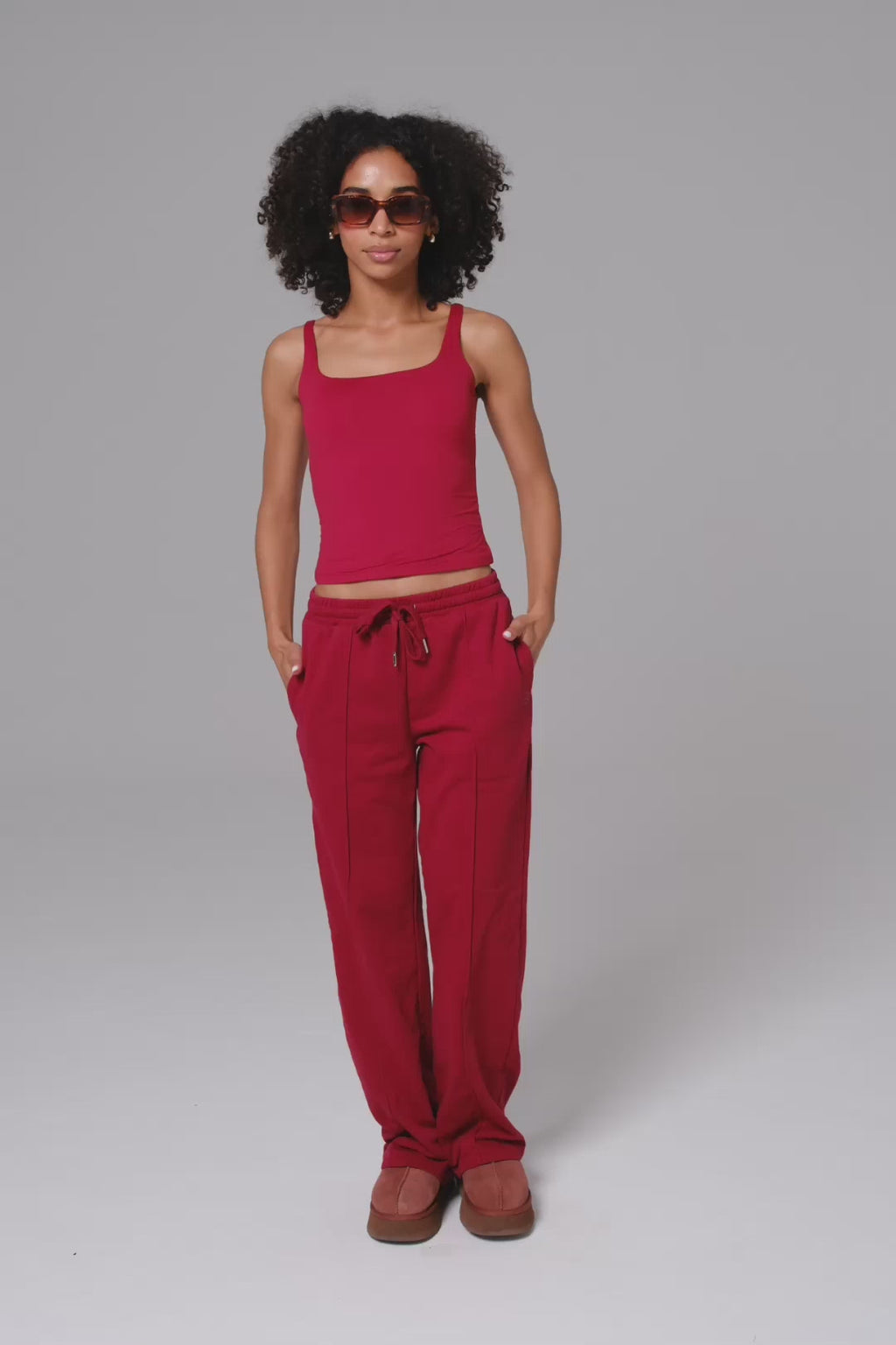 Ellie Sweatpants - Maroon (FINAL SALE)