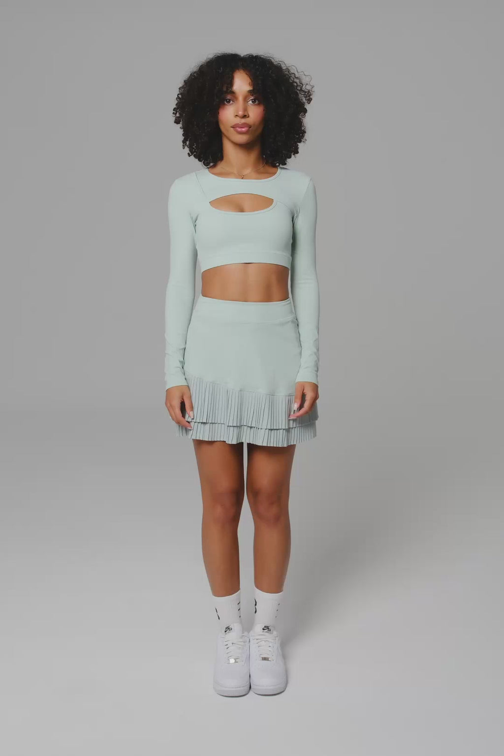 Ashley Long Sleeve Top - Mint (FINAL SALE)