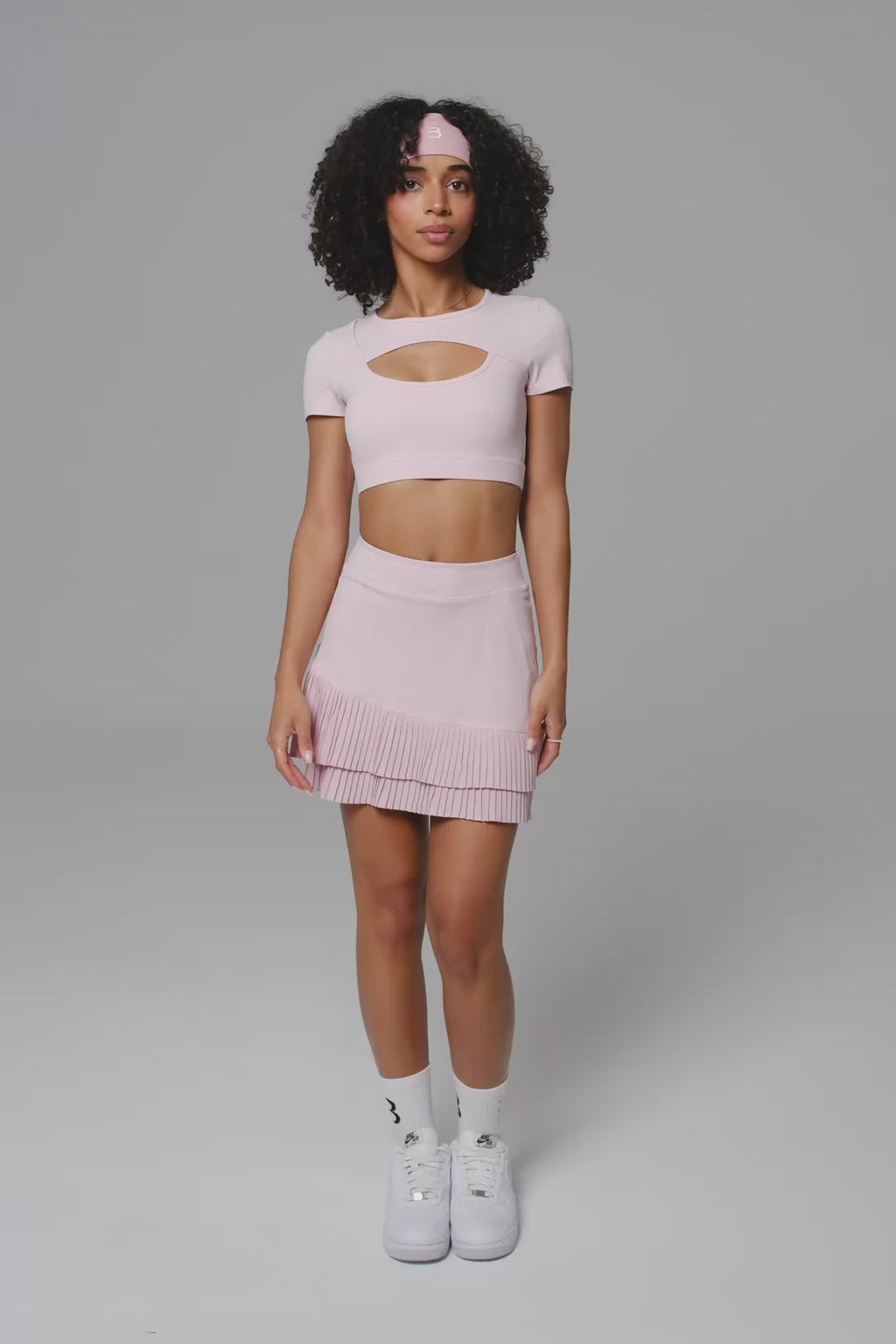 Ashley Mini Skirt - Blush Pink (FINAL SALE)