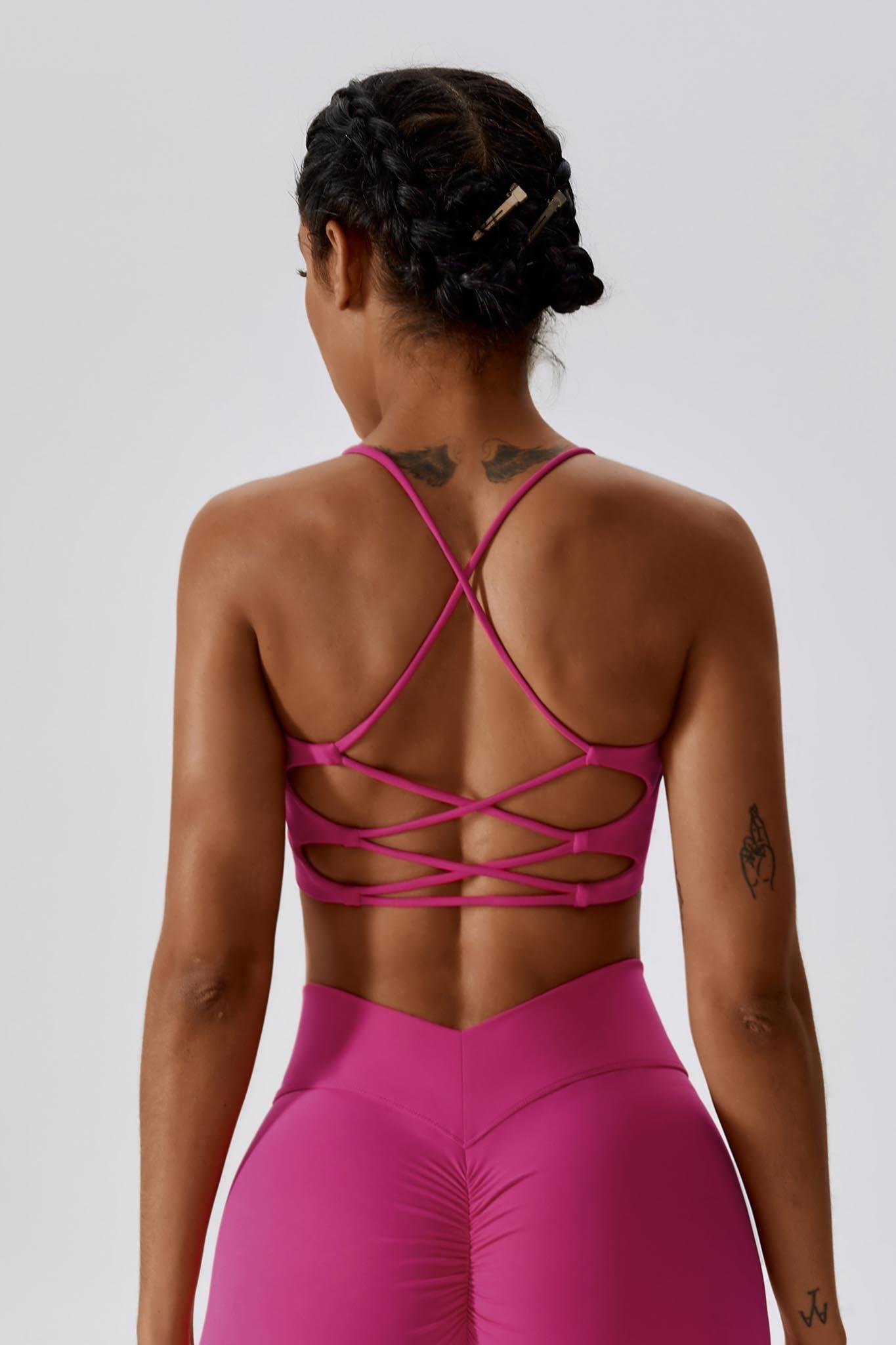 Serenity Minimalistic Sports Bra - Magenta - BOTA Official