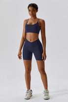 Serenity Minimalistic Sports Bra - Navy (FINAL SALE) - BOTA Official