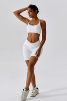 Serenity Minimalistic Sports Bra - White - BOTA Official