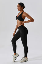 Serenity Strappy Sports Bra - Black - BOTA Official