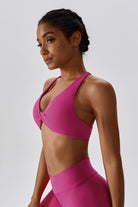 Serenity Strappy Sports Bra - Magenta - BOTA Official