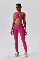 Serenity Strappy Sports Bra - Magenta - BOTA Official