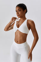 Serenity Strappy Sports Bra - White - BOTA Official