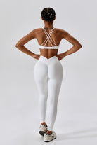 Serenity Strappy Sports Bra - White - BOTA Official