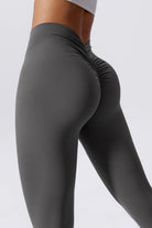 Breathable Charcoal Leggings with Scrunch Back By BOTA Official