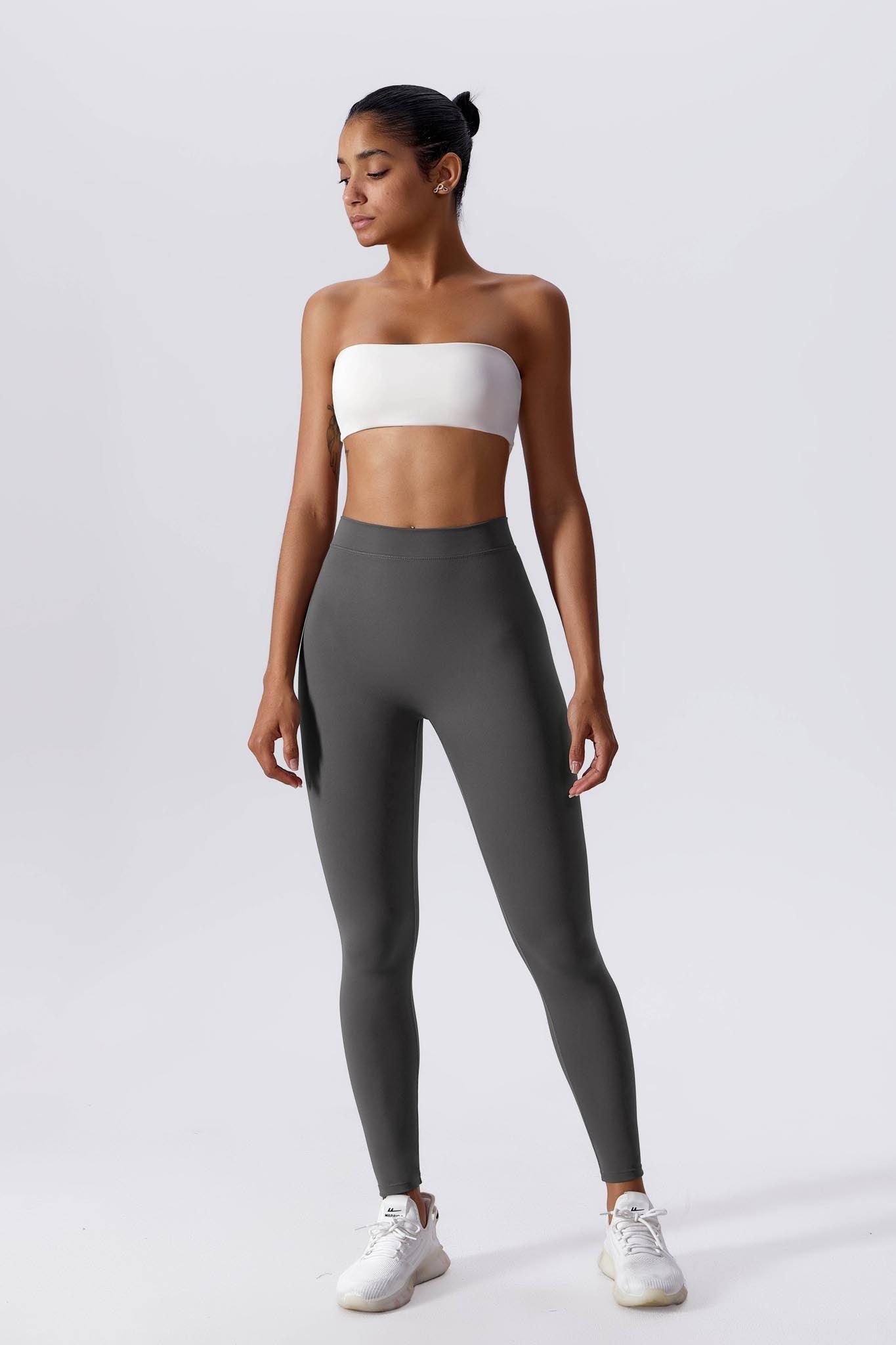 Breathable Charcoal Leggings with Scrunch Back By BOTA Official