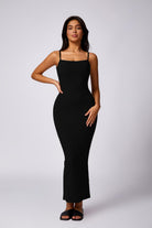 Thalia Long Dress - Black - BOTA Official