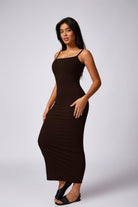 Thalia Long Dress - Brown - BOTA Official