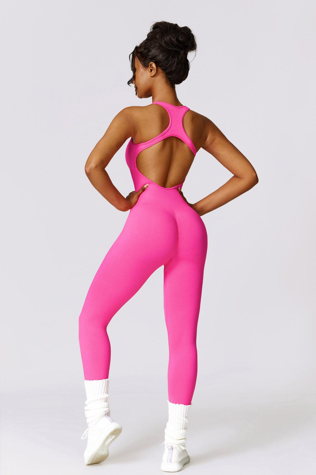 Lightweight Magenta Jumpsuit with a Soft and Stretchy Fabric By BOTA Official