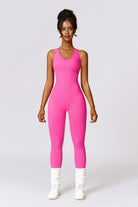 Lightweight Magenta Jumpsuit with a Soft and Stretchy Fabric By BOTA Official