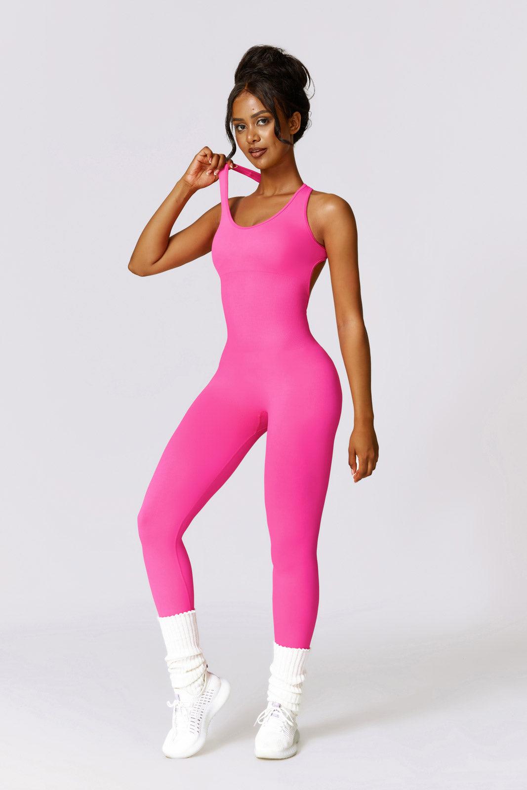 Lightweight Magenta Jumpsuit with a Soft and Stretchy Fabric By BOTA Official