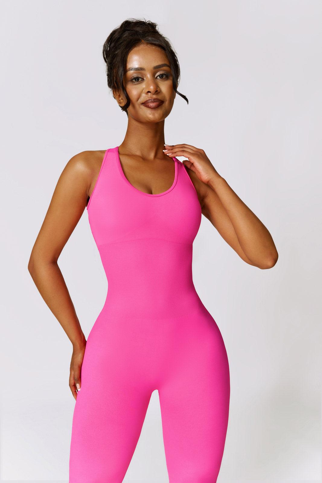 Lightweight Magenta Jumpsuit with a Soft and Stretchy Fabric By BOTA Official