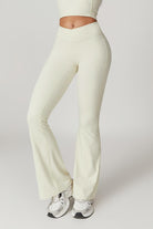 Zoe Flared Leggings - Cream - BOTA Official