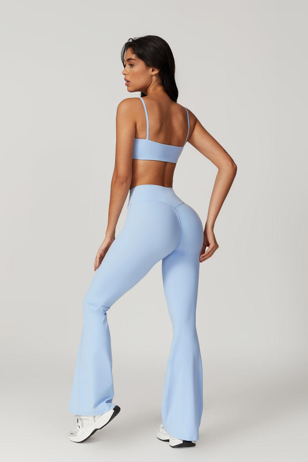 Zoe Flared Leggings - Ice Blue - BOTA Official