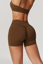 Stretchy Brown Shorts with Comfy and Moisture Wicking Fabric By BOTA Official