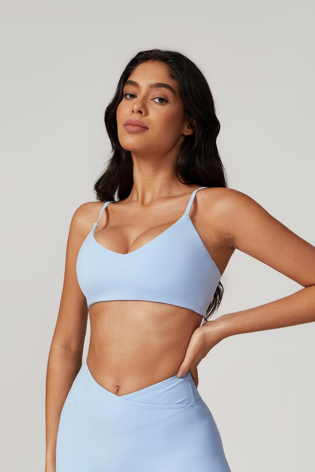 Zoe Sports Bra & Shorts Set - Ice Blue - BOTA Official